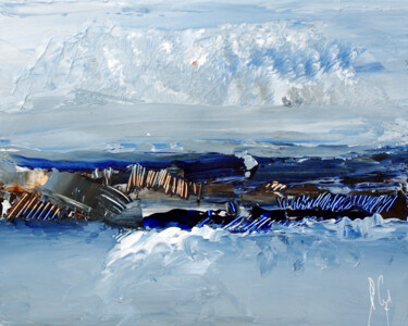 Pintura intitulada "Une action de mer" por Muriel Cayet, Obras de arte originais, Acrílico