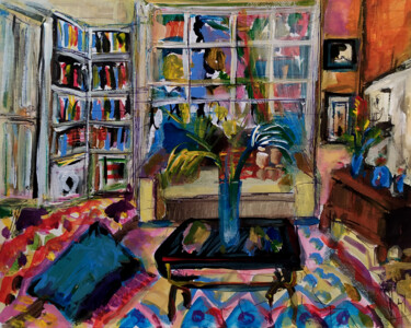 Peinture intitulée "Chez la femme de Le…" par Muriel Cayet, Œuvre d'art originale, Acrylique Monté sur Carton