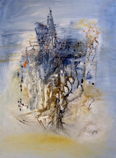 Peinture intitulée "Les racines de la m…" par Muriel Cayet, Œuvre d'art originale