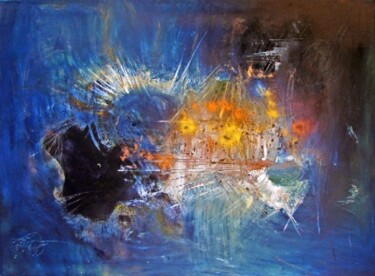 Painting titled "Sur le fleuve Niger…" by Muriel Cayet, Original Artwork