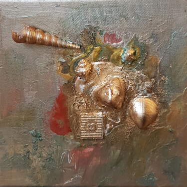 Pintura intitulada "Corne d'abondance" por Muriel Cayet, Obras de arte originais, Acrílico Montado em Armação em madeira