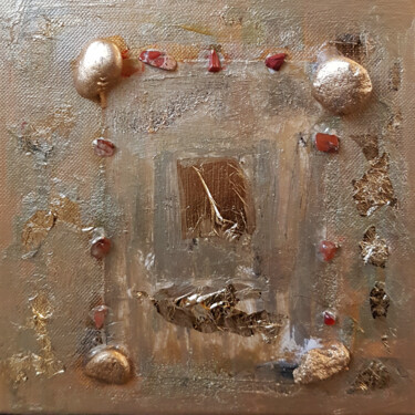 Painting titled "Jouer sa carte" by Muriel Cayet, Original Artwork, Acrylic Mounted on Wood Stretcher frame
