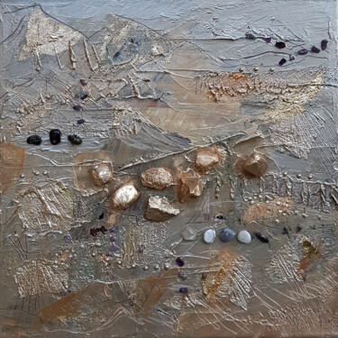 Ζωγραφική με τίτλο "Lyme Regis revisited" από Muriel Cayet, Αυθεντικά έργα τέχνης, Ακρυλικό Τοποθετήθηκε στο Ξύλινο φορείο σ…