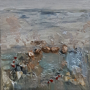 Peinture intitulée "Le miroir du lac" par Muriel Cayet, Œuvre d'art originale, Acrylique Monté sur Châssis en bois