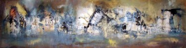 Картина под названием "Balnéaire New-Age" - Muriel Cayet, Подлинное произведение искусства