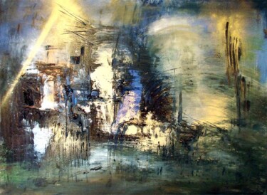 Peinture intitulée "Les mille étangs -…" par Muriel Cayet, Œuvre d'art originale