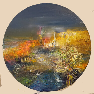 Pittura intitolato "Le brillant du zéni…" da Muriel Cayet, Opera d'arte originale, Acrilico Montato su Telaio per barella in…