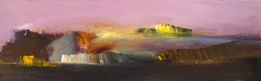 Malerei mit dem Titel "Pennan Valley" von Muriel Cayet, Original-Kunstwerk, Acryl
