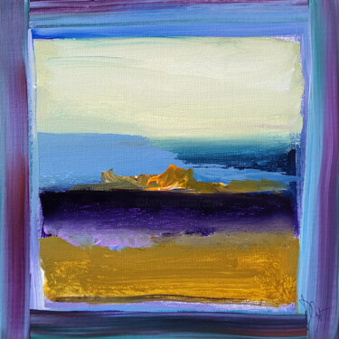 Peinture intitulée "Carré d'horizon  25" par Muriel Cayet, Œuvre d'art originale, Acrylique