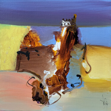 Peinture intitulée "Carré d'horizon  24" par Muriel Cayet, Œuvre d'art originale, Acrylique