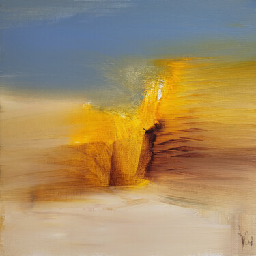 Peinture intitulée "Carré d'horizon  14" par Muriel Cayet, Œuvre d'art originale, Acrylique