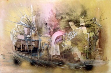 Malerei mit dem Titel "Le piano majeur" von Muriel Cayet, Original-Kunstwerk