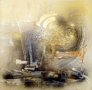 Peinture intitulée "Voiles d'ocre" par Muriel Cayet, Œuvre d'art originale