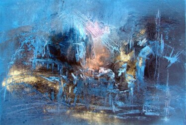 Painting titled "La hutte de mer 2007" by Muriel Cayet, Original Artwork, Acrylic