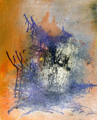 Peinture intitulée "Les fougères - Etude" par Muriel Cayet, Œuvre d'art originale
