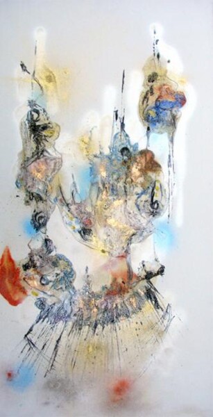 Peinture intitulée "Les souverains" par Muriel Cayet, Œuvre d'art originale
