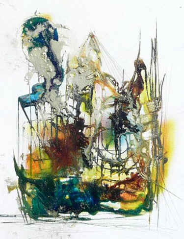 Peinture intitulée "Le moulin de Terra…" par Muriel Cayet, Œuvre d'art originale