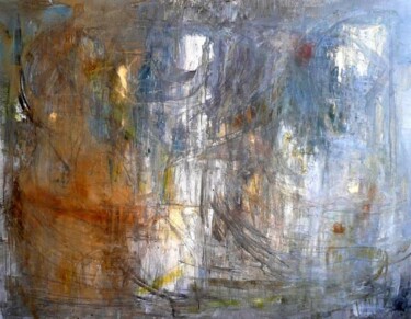 Peinture intitulée "De l'ocre au béton,…" par Muriel Cayet, Œuvre d'art originale