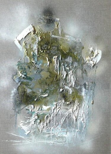 Peinture intitulée "Ice Mint Mountain -…" par Muriel Cayet, Œuvre d'art originale