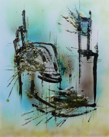Peinture intitulée "Floating" par Muriel Cayet, Œuvre d'art originale