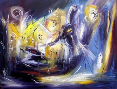 Peinture intitulée "Les fluctuants - Do…" par Muriel Cayet, Œuvre d'art originale