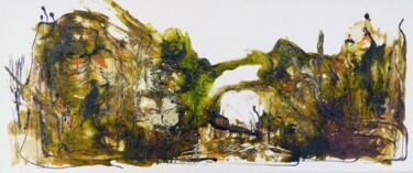 Peinture intitulée "L'herbe d'oubli - C…" par Muriel Cayet, Œuvre d'art originale