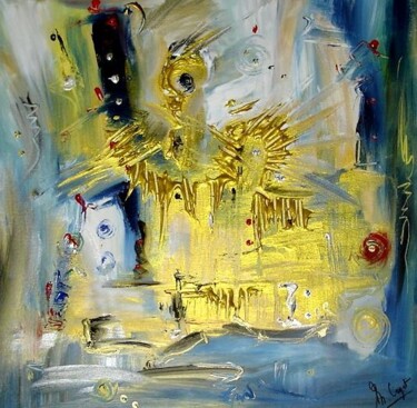 Painting titled "NY NY" by Muriel Cayet, Original Artwork