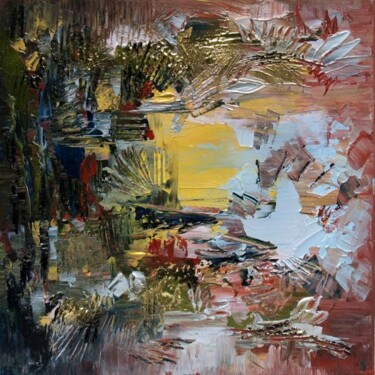 Painting titled "Autochtone" by Muriel Cayet, Original Artwork, Oil