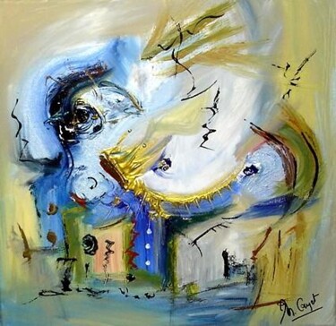 Pittura intitolato "La vasque" da Muriel Cayet, Opera d'arte originale