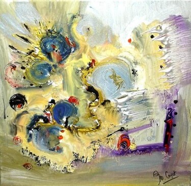 Pittura intitolato "Le temps d'avril" da Muriel Cayet, Opera d'arte originale