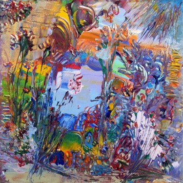 Peinture intitulée "Jardin d'hiver 3" par Muriel Cayet, Œuvre d'art originale