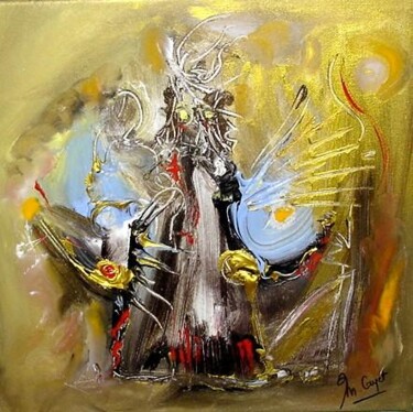 Peinture intitulée "La chrysalide maîtr…" par Muriel Cayet, Œuvre d'art originale