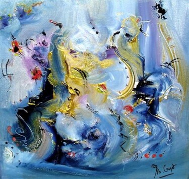 Peinture intitulée "La danse de glace -…" par Muriel Cayet, Œuvre d'art originale