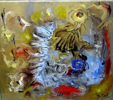 Painting titled "La méditation - CPR" by Muriel Cayet, Original Artwork