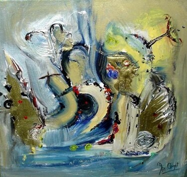 Peinture intitulée "Le souffle qui dit" par Muriel Cayet, Œuvre d'art originale