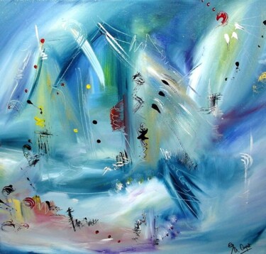 Peinture intitulée "L'Odyssée" par Muriel Cayet, Œuvre d'art originale