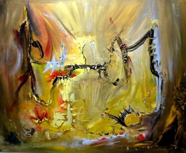 Peinture intitulée "LOrchestre du soleil" par Muriel Cayet, Œuvre d'art originale