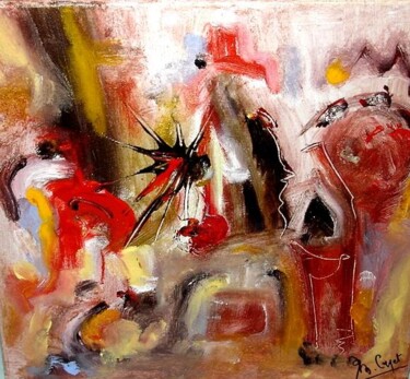 Painting titled "Temps modernes" by Muriel Cayet, Original Artwork