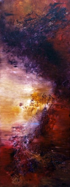 Peinture intitulée "L'aube de ces temps…" par Muriel Cayet, Œuvre d'art originale