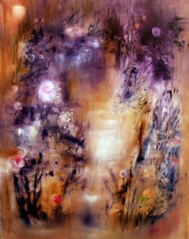 Painting titled "Une pluie de lumière" by Muriel Cayet, Original Artwork
