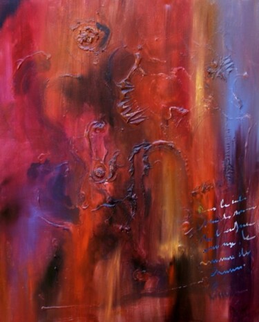 Pintura intitulada "Rite et rythme" por Muriel Cayet, Obras de arte originais, Óleo