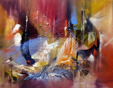 Malerei mit dem Titel "Mistral" von Muriel Cayet, Original-Kunstwerk