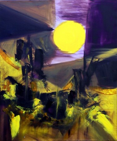 Peinture intitulée "Brille, beau soleil…" par Muriel Cayet, Œuvre d'art originale