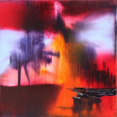Peinture intitulée "Haïku-soleil  8" par Muriel Cayet, Œuvre d'art originale