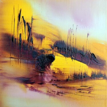Painting titled "Haïku soleil 15" by Muriel Cayet, Original Artwork