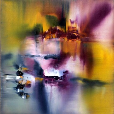 Peinture intitulée "Le Port de l'Orchid…" par Muriel Cayet, Œuvre d'art originale