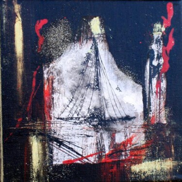 Painting titled "Yann avait un navire" by Muriel Cayet, Original Artwork