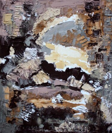 Painting titled "La Grotte des Tunne…" by Muriel Cayet, Original Artwork, Acrylic