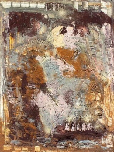 Pittura intitolato "Le Monastère du Pin" da Muriel Cayet, Opera d'arte originale, Acrilico