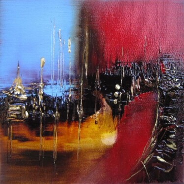 Malerei mit dem Titel "Polder" von Muriel Cayet, Original-Kunstwerk, Öl